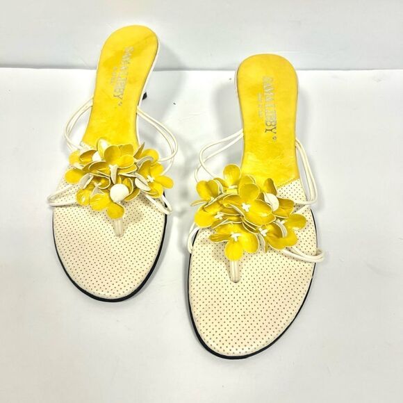 Sam & Libby Yellow Floral Sandals - Picture 1 of 5